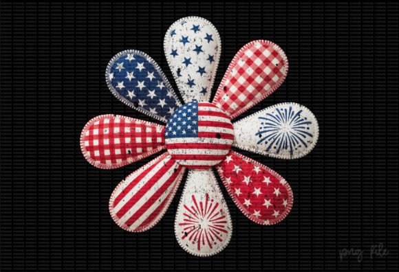 Download Flower 4th of July Sublimation Design - Sublimation design Collection
