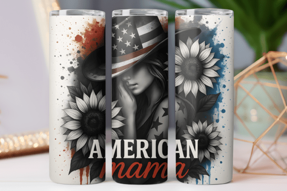 Download American Mama Patriotic Tumbler Wrap Png - Patriotic tumbler Collection