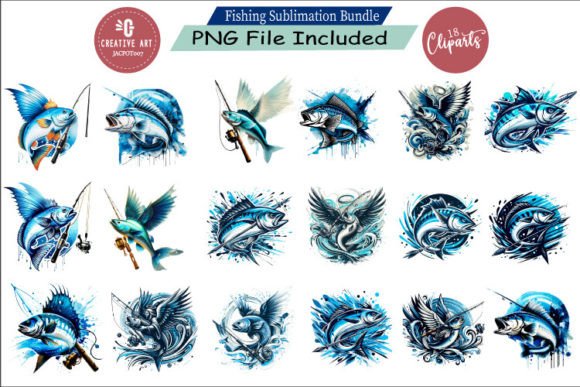 Download Fishing Sublimation Bundle - Fishing sublimation Collection