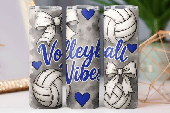 Download Volleyball Vibes Tumbler Wrap 20oz Png - Premium Resources
