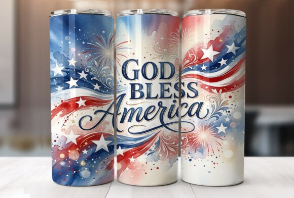 Download God Bless America Patriotic Tumbler Wrap - Patriotic tumbler Collection