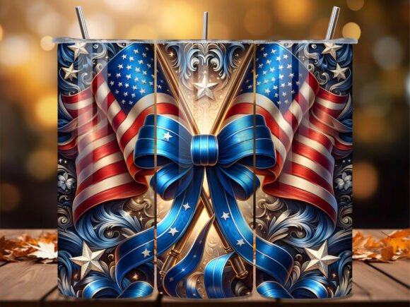 Download Elegant Ribbon Flag Patriotic Tumbler Wr - Patriotic tumbler Collection