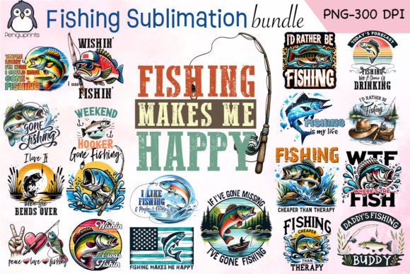 Download Fishing Sublimation Bundle - Fishing sublimation Collection