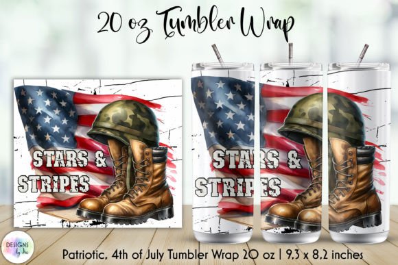 Download Stars and Stripes Patriotic Tumbler Wrap - Patriotic tumbler Collection