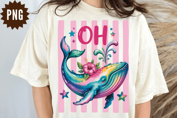 Download Pink Whale Oh Hawaii Sublimation Design - Sublimation design Collection