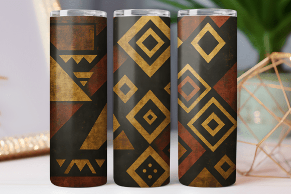 Download Geometric Pattern Tumbler Wrap 20oz Art - Premium Bundle